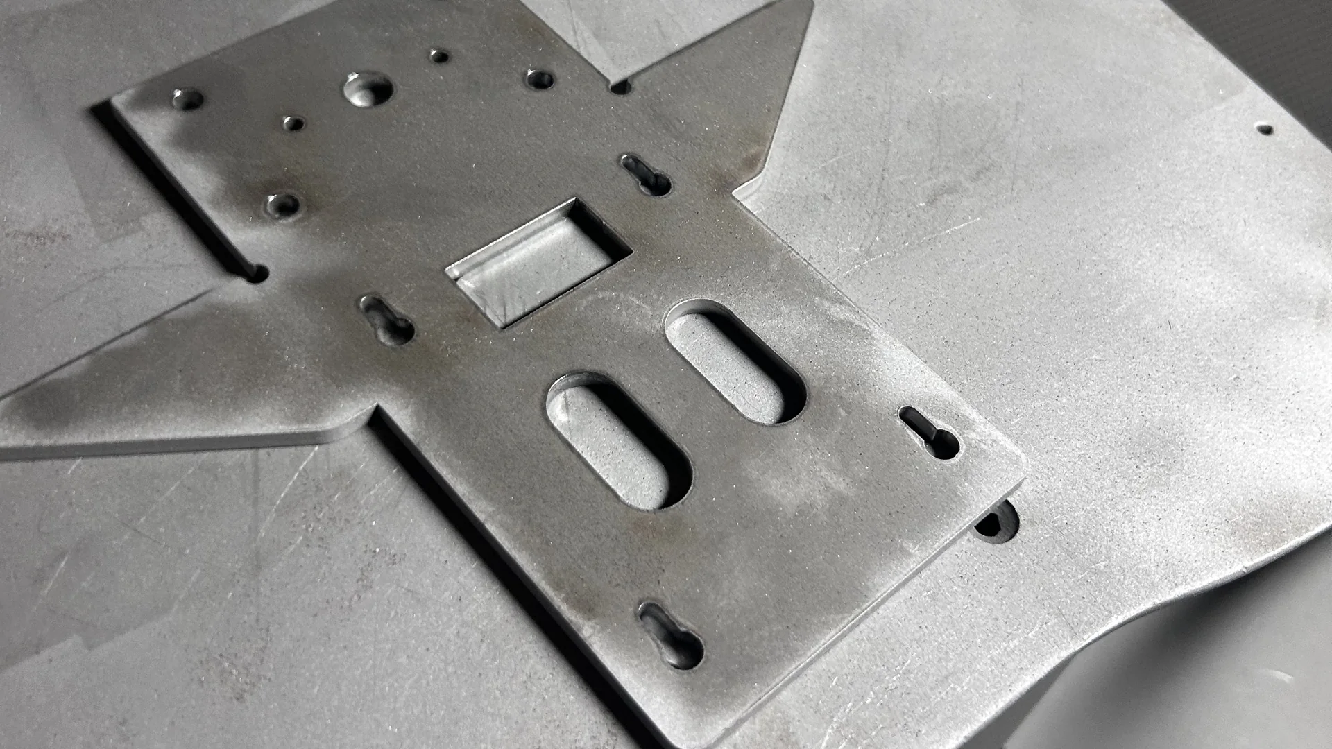 Sabbiatura — il pezzo in officina